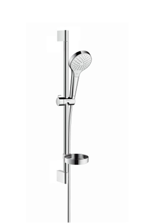 Hansgrohe-HG-Brausenset-Croma-Select-S-Vario-Unica-650mm-weiss-chrom-mit-Seifenschale-26566400 gallery number 1